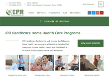 Tablet Screenshot of iprhealthcare.com